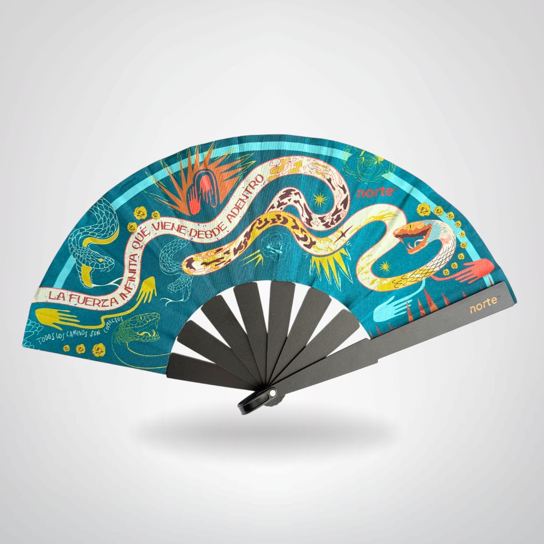 Abanico Cosmic Serpent Turquesa Standard