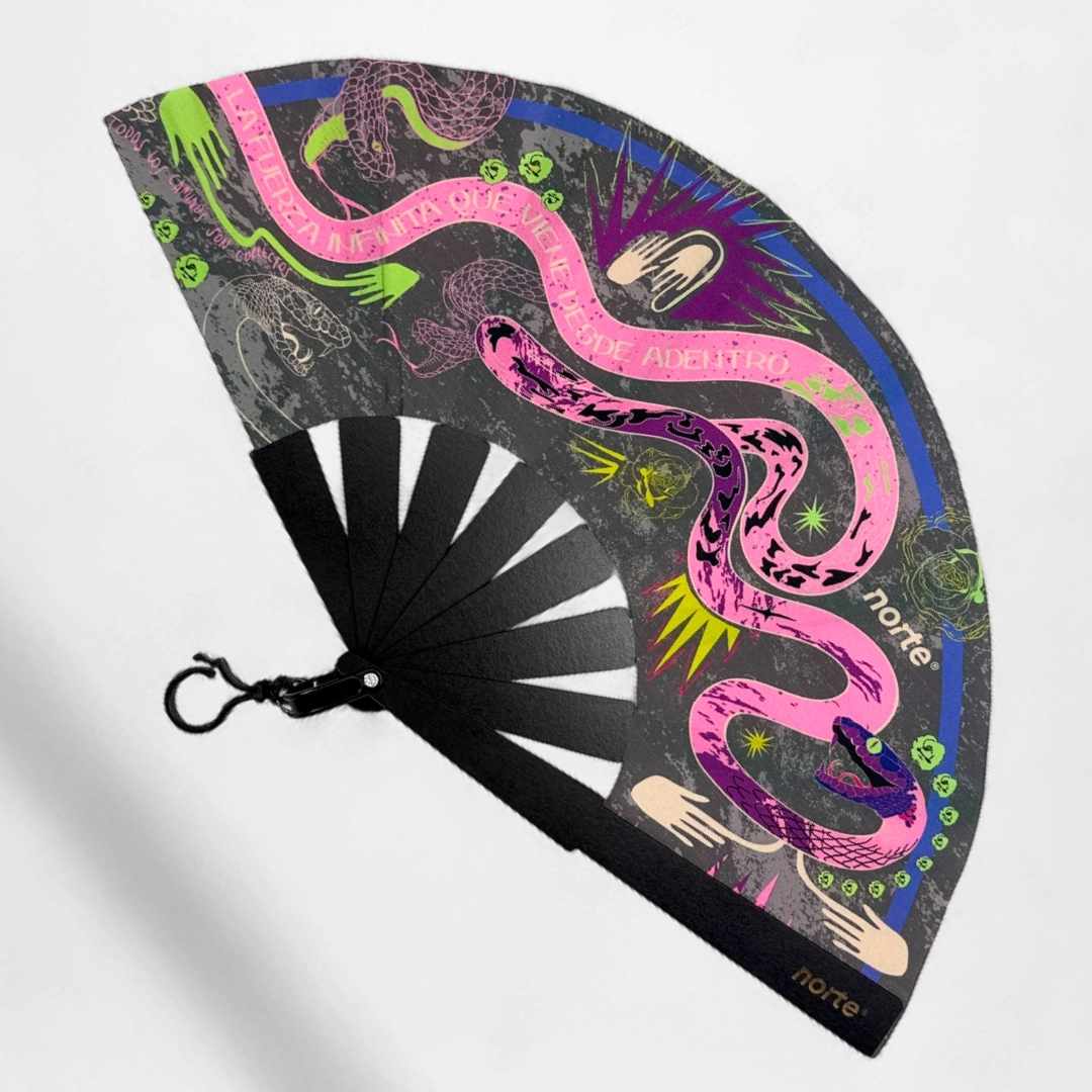Abanico Cosmic Serpent Pink Standard
