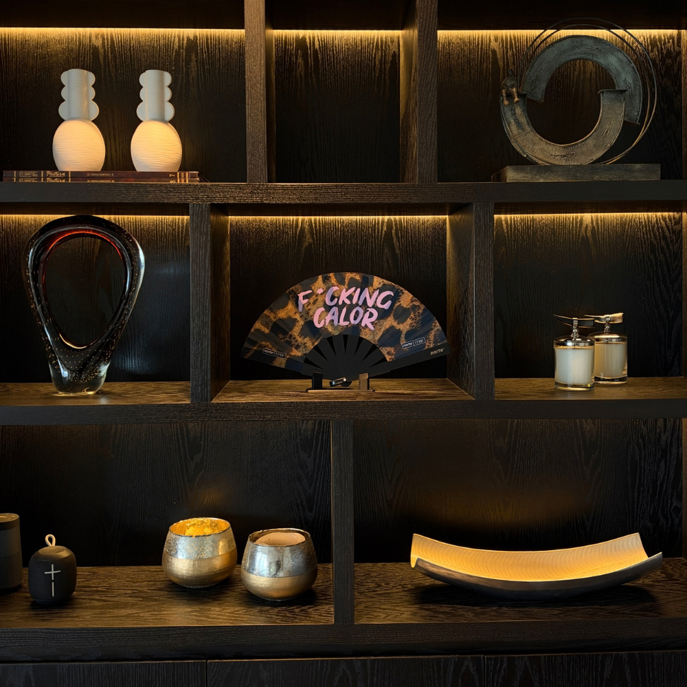 Display Abanico Negro